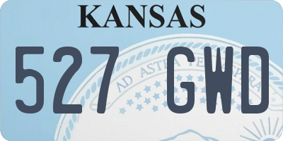 KS license plate 527GWD