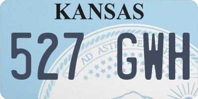 KS license plate 527GWH