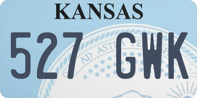 KS license plate 527GWK