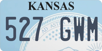 KS license plate 527GWM