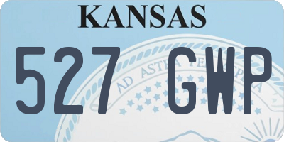 KS license plate 527GWP