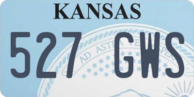 KS license plate 527GWS