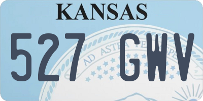KS license plate 527GWV