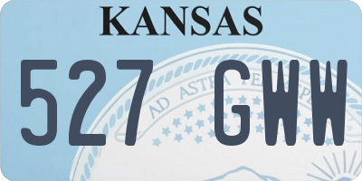 KS license plate 527GWW