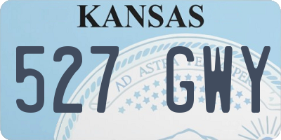 KS license plate 527GWY