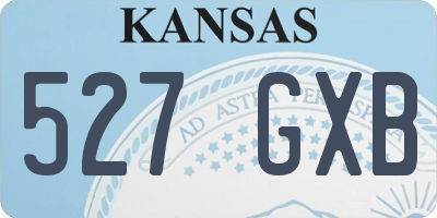 KS license plate 527GXB