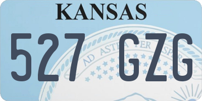 KS license plate 527GZG