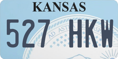 KS license plate 527HKW