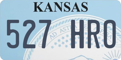 KS license plate 527HRO