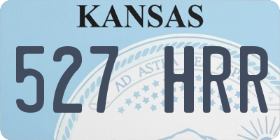 KS license plate 527HRR