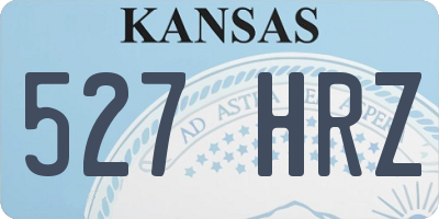 KS license plate 527HRZ