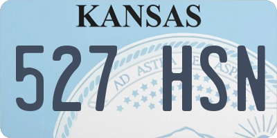 KS license plate 527HSN