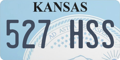 KS license plate 527HSS