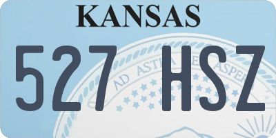 KS license plate 527HSZ