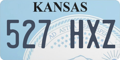 KS license plate 527HXZ