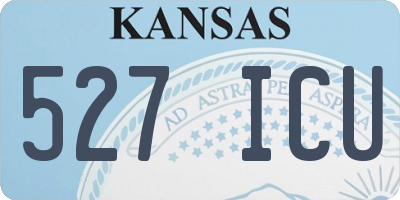 KS license plate 527ICU