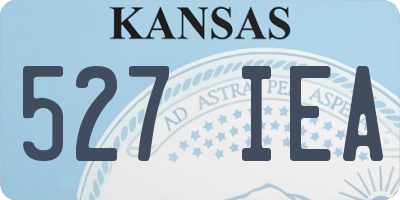 KS license plate 527IEA