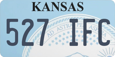 KS license plate 527IFC