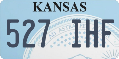 KS license plate 527IHF