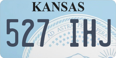 KS license plate 527IHJ