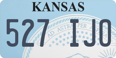 KS license plate 527IJO