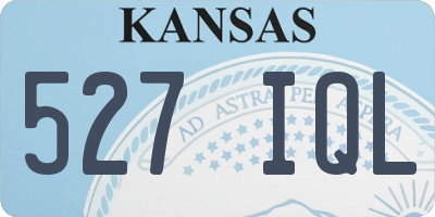 KS license plate 527IQL