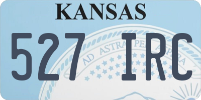 KS license plate 527IRC
