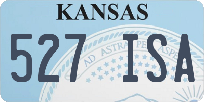 KS license plate 527ISA