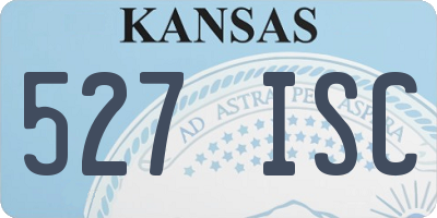 KS license plate 527ISC