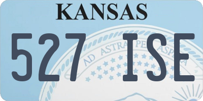 KS license plate 527ISE
