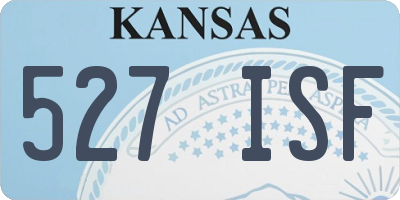 KS license plate 527ISF
