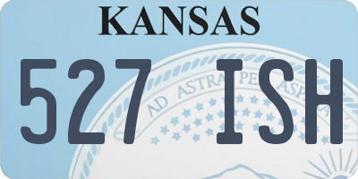 KS license plate 527ISH