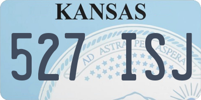 KS license plate 527ISJ