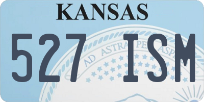 KS license plate 527ISM