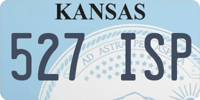 KS license plate 527ISP
