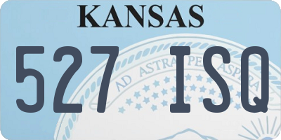 KS license plate 527ISQ