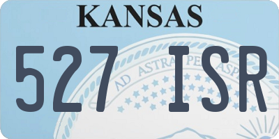KS license plate 527ISR