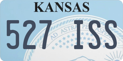 KS license plate 527ISS