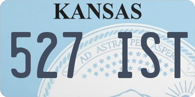 KS license plate 527IST