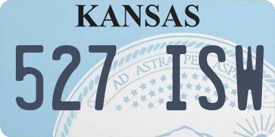 KS license plate 527ISW