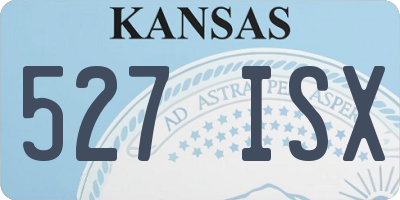 KS license plate 527ISX