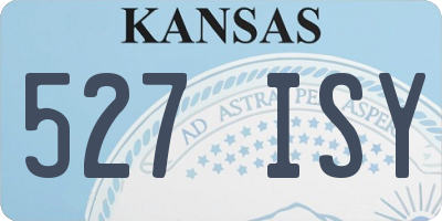 KS license plate 527ISY
