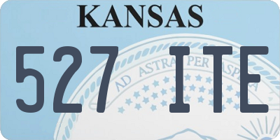 KS license plate 527ITE