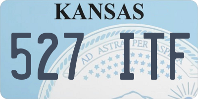 KS license plate 527ITF