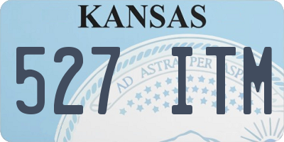 KS license plate 527ITM