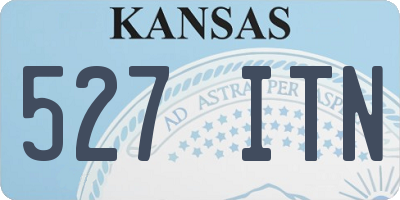 KS license plate 527ITN