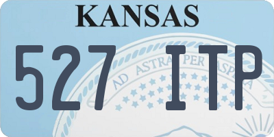KS license plate 527ITP