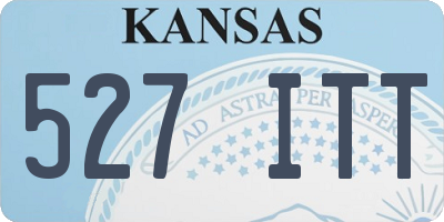 KS license plate 527ITT