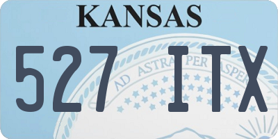 KS license plate 527ITX