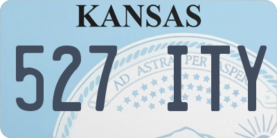 KS license plate 527ITY
